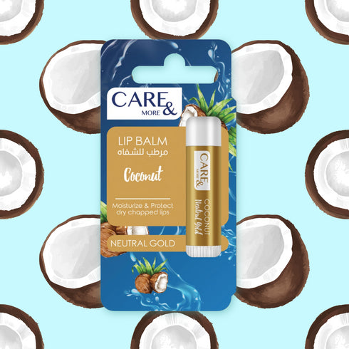 كير اند مور مرطب شفاه برائحة جوز الهند 4 جم - Care & More