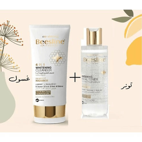 Beesline Offer Whitening Facial Wash 4 in 1 150 ml + Whitening Facial Toner 200 ml - Beesline