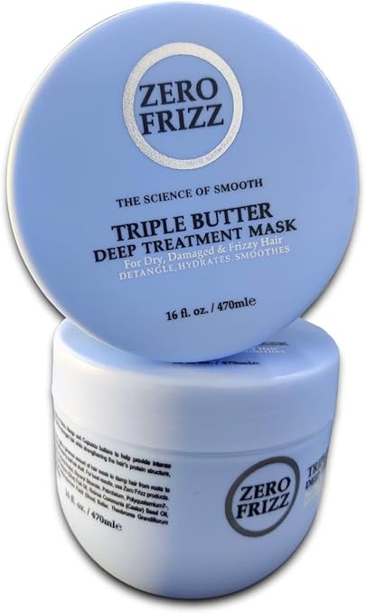 زيرو فريز ماسك تريبل باتر لعلاج وترطيب الشعر الجاف والهايش 470 مل - Zero Frizz