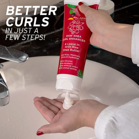 Raw African Leave-In & Curly Cream with Shea 250 ml - Raw African