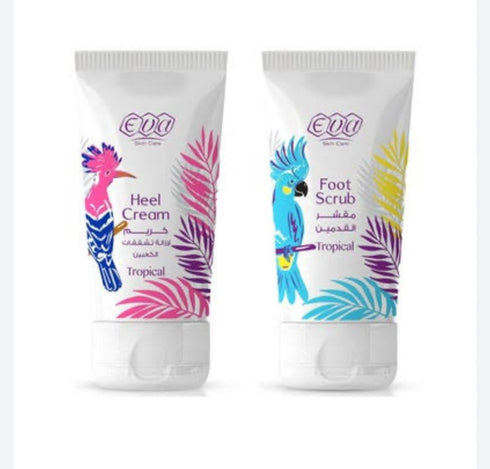 ايفا سكين كير كريم مقشر للقدمين تروبيكال 60 مل - Eva
