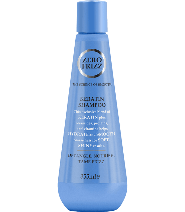 زيرو فريز شامبو كيراتين لتنعيم الشعر الجاف والهايش 355 مل - Zero Frizz