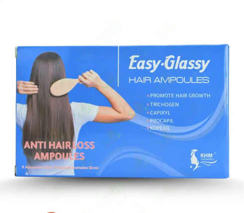 ايزي جلاسي امبولات الشعر لعلاج فراغات الرأس 5 امبولات 10 مل - Easy glassy