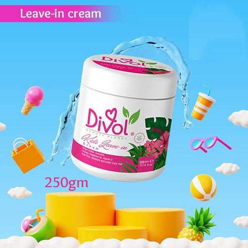 ديفول كريم تصفيف ليف ان للاطفال مخصص للشعر الكيرلي و المجعد 250 مل - Divol