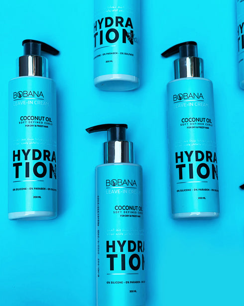 بوبانا لیف ان کریم تصفيف للشعر المجعد بزيت جوز الهند 200 مل - Bobana