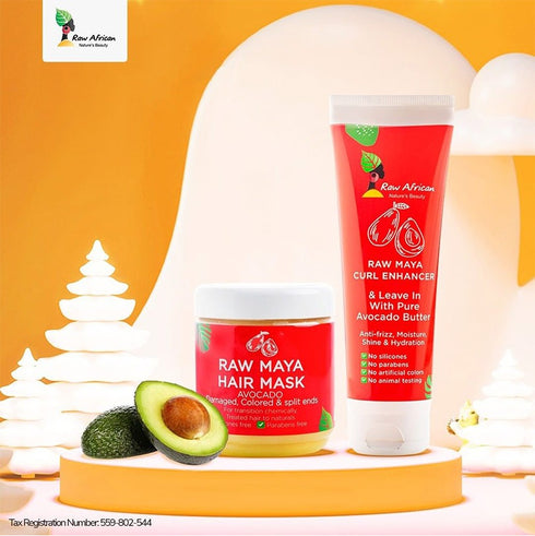 Raw African Leave-in and Curly Avocado Cream 250 ml - Raw African
