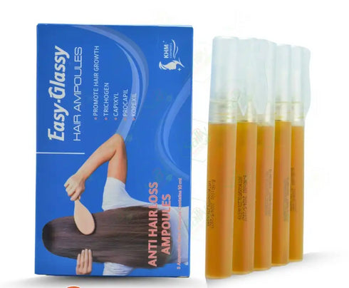 ايزي جلاسي امبولات الشعر لعلاج فراغات الرأس 5 امبولات 10 مل - Easy glassy