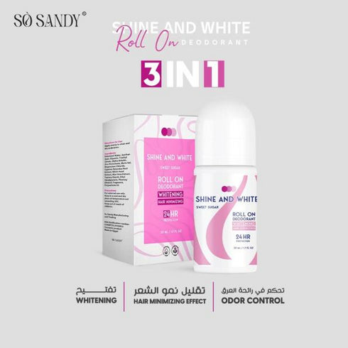 سو ساندى شاين اند وايت مزيل العرق برائحة (سويت شوجر) 50 مل - So Sandy