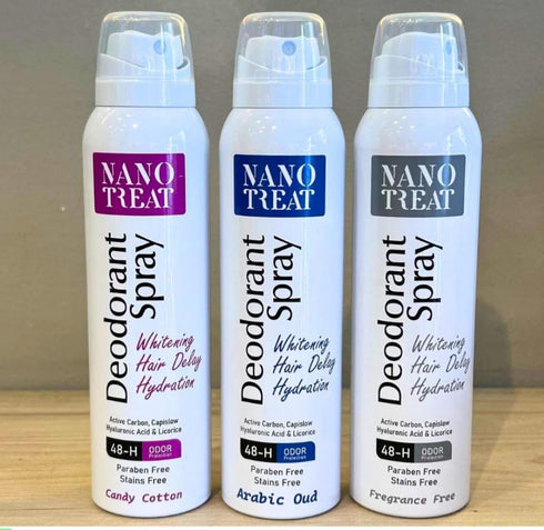 نانوتريت سبراي مزيل رائحة العرق برائحة كاندي كوتون 150 مل - Nanotreat
