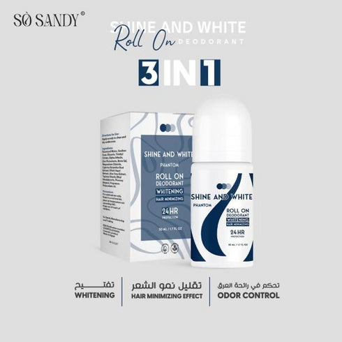سو ساندى شاين اند وايت مزيل العرق للرجال برائحة (فانتوم) 50 مل - So Sandy