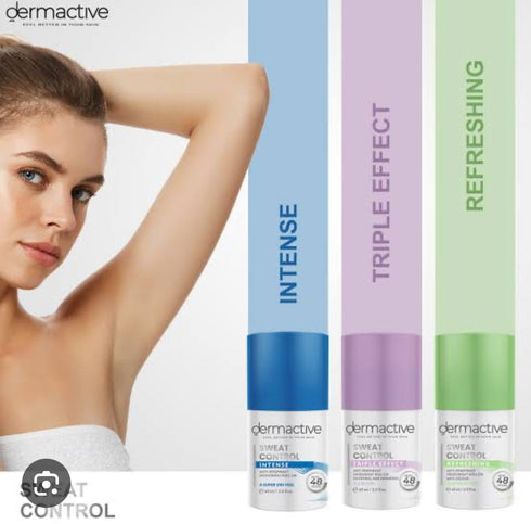 ديرما اكتيف رول اون مزيل رائحه العرق سويت كنترول تريبل ايفكت 60 مل - Dermactive