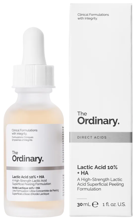 ذا اورديناري سيروم لاكتيك اسيد 10% + HA لتقشير البشرة وتحسين ملمسها 30 مل - The Ordinary