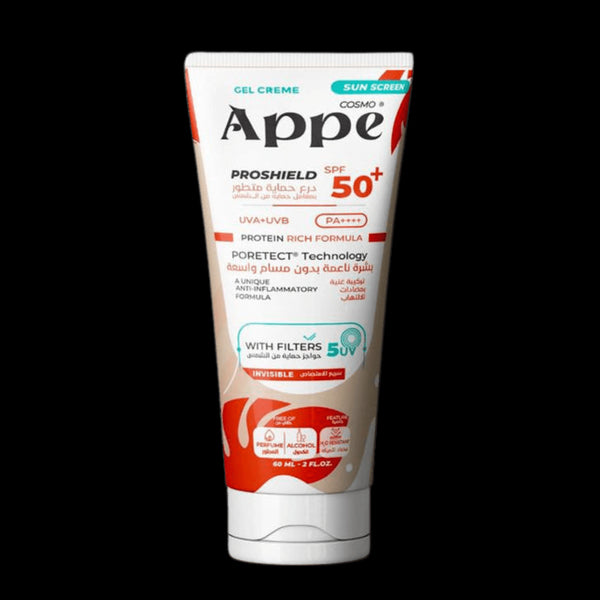 ابى صن سكرين جل كريم  واقى من الشمس بمعامل حماية (50+) 60 مل - Appe