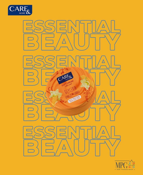 كير اند مور سوفت كريم اليدين بالجلسرين برائحة الفانيلا و البسكويت 75 مل - Care & More