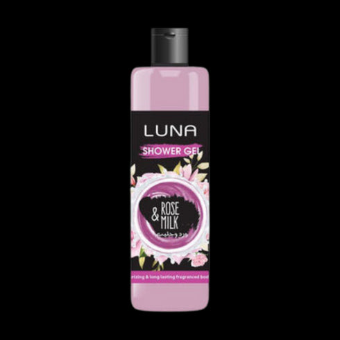 لونا شاور جل للجسم برائحة الورد والحليب 500 مل - Luna