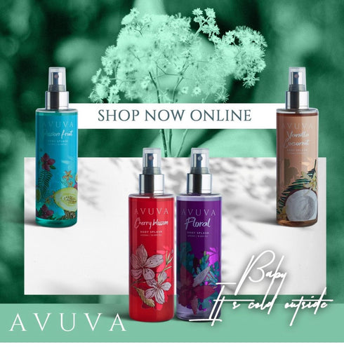 افوفا معطر الجسم برائحة الفانيلا و جوز الهند 253 مل - Avuva