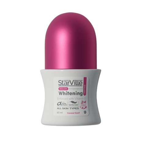 ستارفيل رول اون مزيل رائحة العرق للتفتيح برائحة جوز الهند 60 مل - Starville