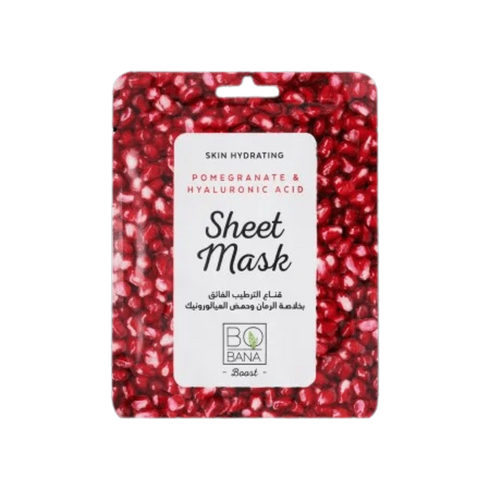 بوبانا شيت ماسك للترطيب بالرمان و هيالورنيك اسيد - Bobana