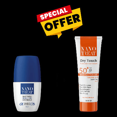 عرض حصري: نانوتريت واقي من الشمس جل كريم + رول اون برائحة العود