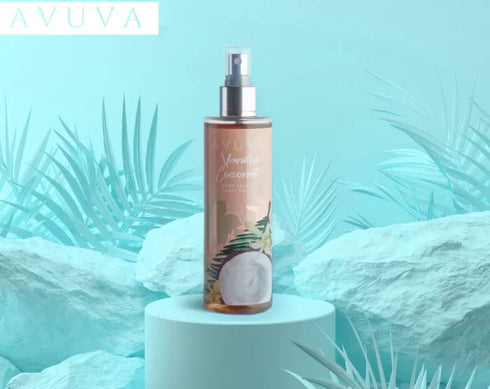 افوفا معطر الجسم برائحة الفانيلا و جوز الهند 253 مل - Avuva