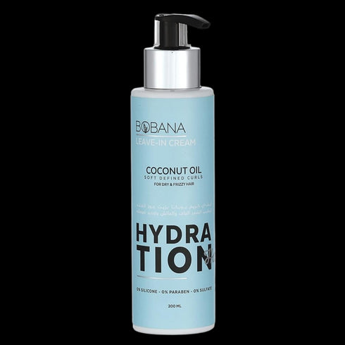 بوبانا لیف ان کریم تصفيف للشعر المجعد بزيت جوز الهند 200 مل - Bobana