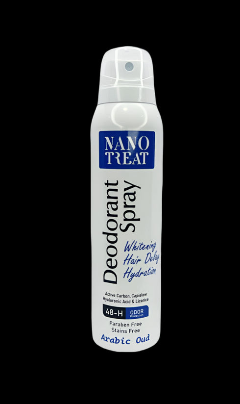 نانوتريت سبراي مزيل رائحة العرق برائحة العود العربي 150 مل - Nanotreat