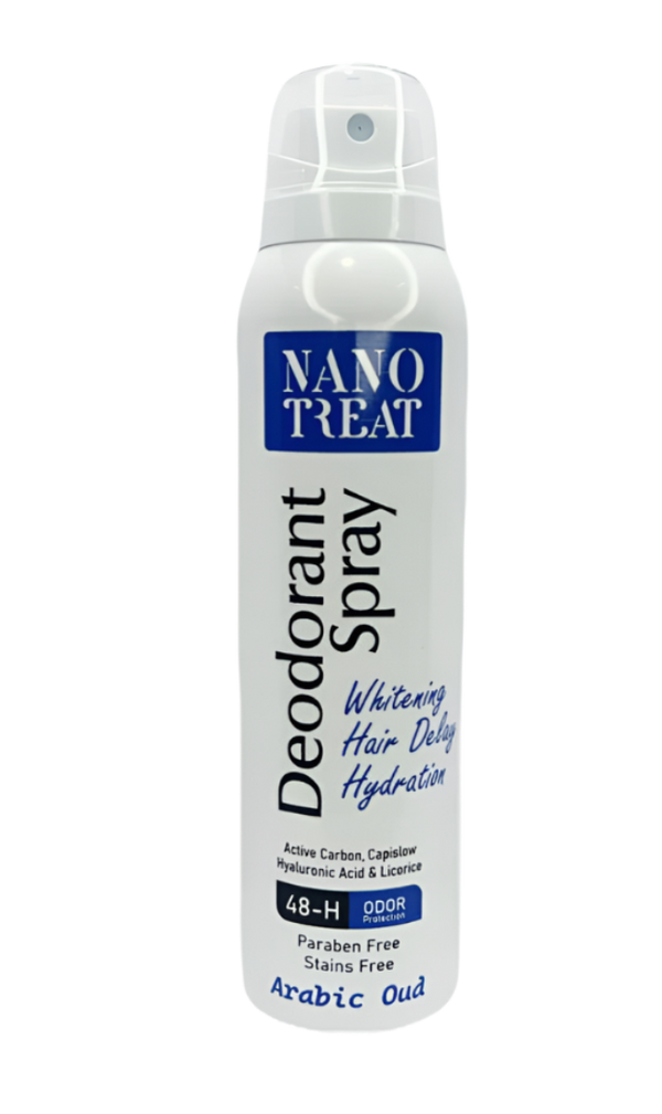 نانوتريت سبراي مزيل رائحة العرق برائحة العود العربي 150 مل - Nanotreat