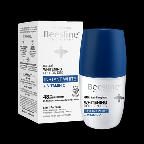 بيزلين مزيل رائحه لتفتيح البشره بفيتامين (C) عرض (1+1) 50 مل - Beesline