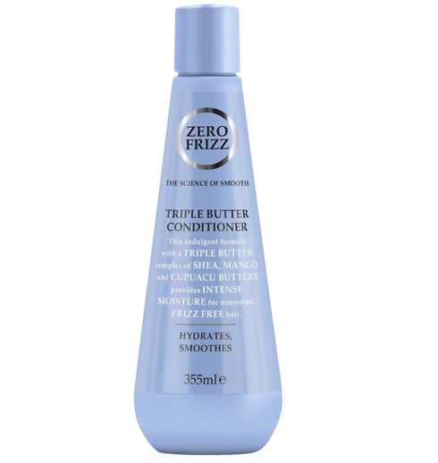 زيرو فريز بلسم تريبل باتر لترطيب وتنعيم الشعر الجاف والهايش 355 مل - Zero Frizz