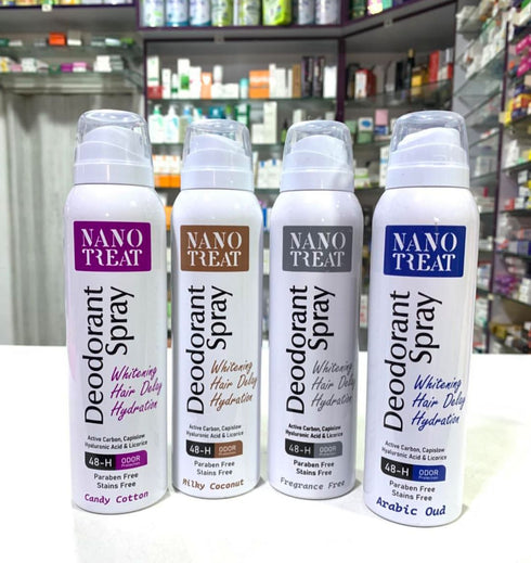 نانوتريت سبراي مزيل رائحة العرق برائحة كاندي كوتون 150 مل - Nanotreat