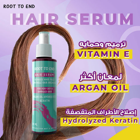 روت تو اند سيروم لاصلاح الشعر الجاف جداً والتالف 120 مل - Root to End