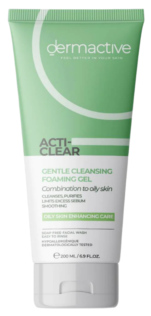ديرما اكتيف اكتي كلير غسول رغوي للبشرة الدهنية والمعرضة للحبوب 200 مل - Dermactive