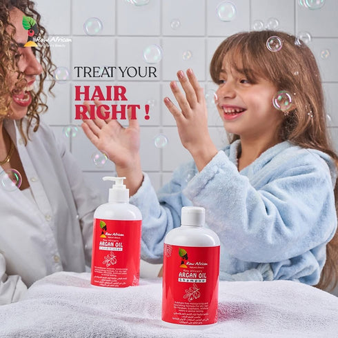 رو افريكان بلسم زيت الارجان لترطيب الشعر الجاف و التالف 500 مل - Raw African