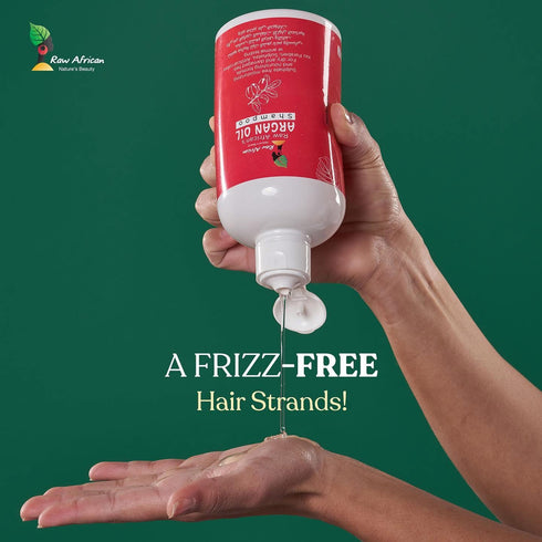 رو افريكان شامبو زيت الارجان للشعر الجاف و التالف 500 مل - Raw African