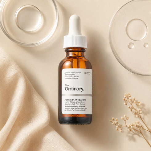ذا اورديناري سيروم ريتينول 1% في سكوالان لتقليل التجاعيد وتحسين ملمس البشرة 30 مل - The Ordinary
