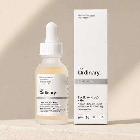 ذا اورديناري سيروم لاكتيك اسيد 10% + HA لتقشير البشرة وتحسين ملمسها 30 مل - The Ordinary