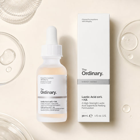 ذا اورديناري سيروم لاكتيك اسيد 10% + HA لتقشير البشرة وتحسين ملمسها 30 مل - The Ordinary