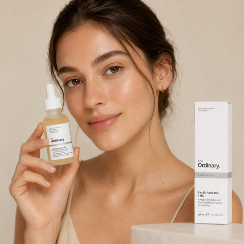 ذا اورديناري سيروم لاكتيك اسيد 10% + HA لتقشير البشرة وتحسين ملمسها 30 مل - The Ordinary