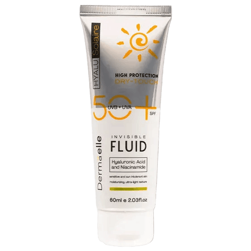 ديرمايل واقي شمس هيالو سولير انفزبل فلويد SPF 50+ لحماية البشرة العادية والمختلطة من الشمس 60 مل - Dermaelle