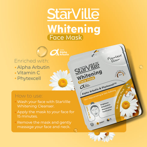 ستارفيل ماسك للوجه لتفتيح وتوحيد لون البشرة 1 قطعة - StarVille