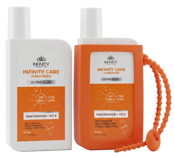 انفينيتي صن سكرين الترا فلويد عرض 1+1 SPF 50+ لحماية البشرة من الشمس 50 مل - Infinity Care