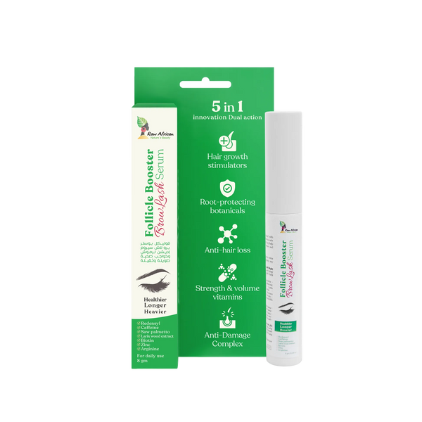 رو افريكان سيروم الحواجب والرموش لتكثيف وتقوية الشعر 8 جم - Raw African