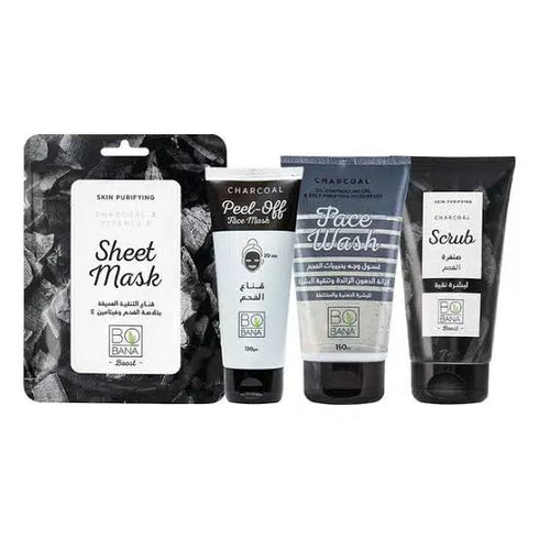بوبانا شيت ماسك قناع للوجه بالفحم و فيتامين (E) لتنقية البشرة - Bobana