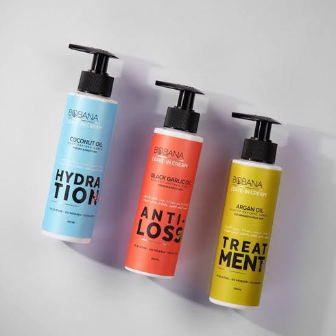 بوبانا لیف ان کریم تصفيف للشعر المجعد بزيت جوز الهند 200 مل - Bobana