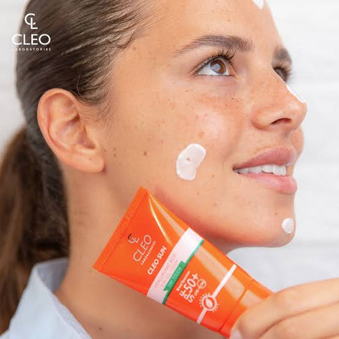Cleo Gel Cream for Sun Protection with Hyaluronic Acid SPF (+50) 50 ml - Cleo laboratories