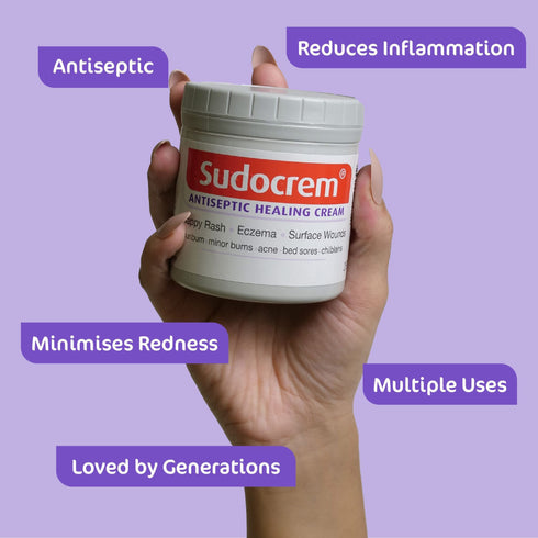 سودو كريم مطهر لعلاج التهابات الحفاضة والإكزيما 125 جم