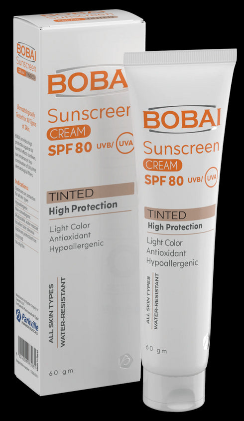 بوباى كريم واقى من الشمس ملون بعامل حماية (SPF80) 60 جم - Bobai