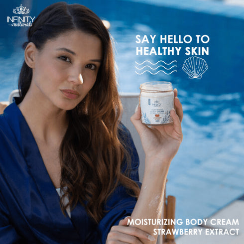 انفينيتى كريم مرطب للجسم بخلاصة الفراولة 250 جم - Infinity