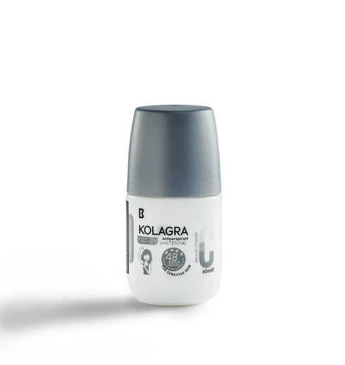 كولاجرا رول اون بدون عطر لتفتيح الابط والحماية من التعرق للبشرة الحساسة 60 مل - Kolagra