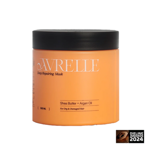 افريل ماسك بزبدة الشيا وزيت الارجان لترطيب واصلاح الشعر الجاف والتالف 300 مل - Avrelle